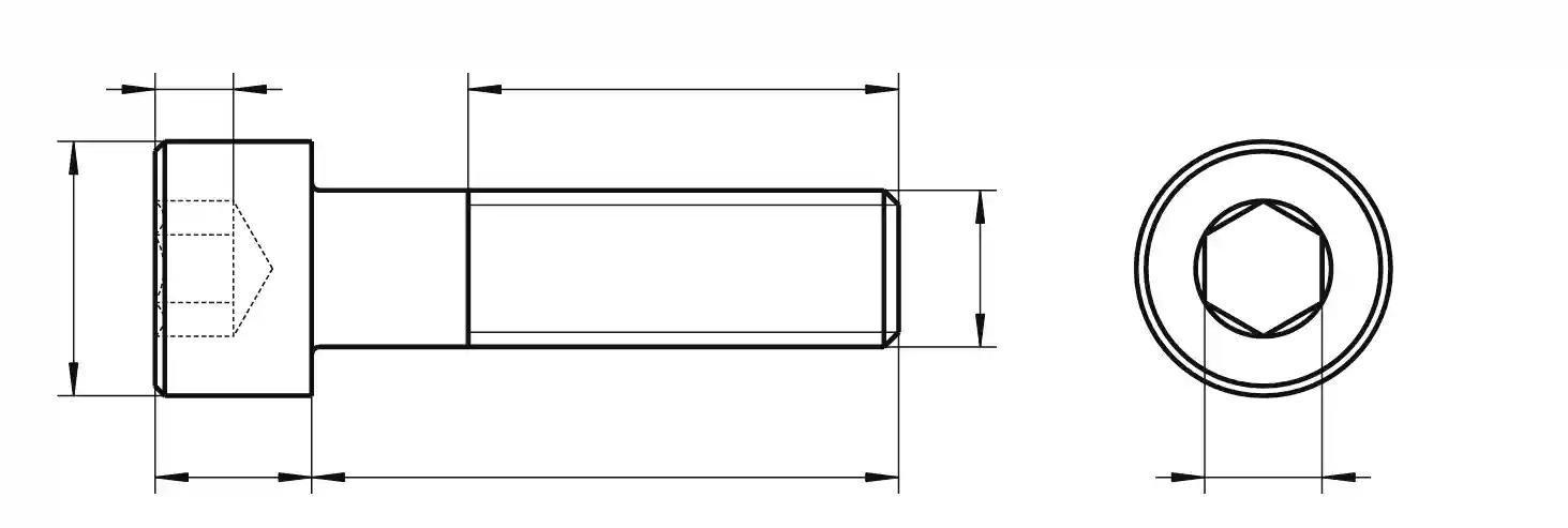 Dane techniczne śruby DIN 912
