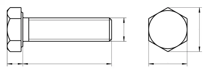Dane techniczne śruby DIN 933