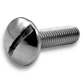 M4x35 A2 Śruba grzybkowa z nacięciem NFE 27-128